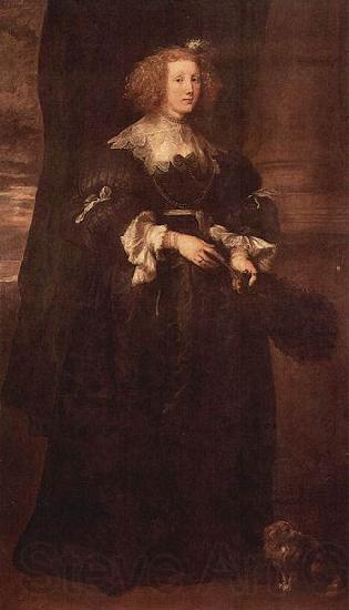 Anthony Van Dyck Portrat der Marie de Raet Spain oil painting art